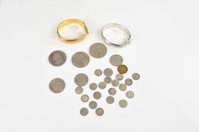 Lot 1171 - A Victorian silver crown, 1892, with a silver...