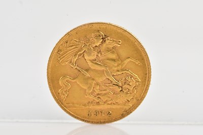 Lot 1097 - A George V half sovereign, 1912.