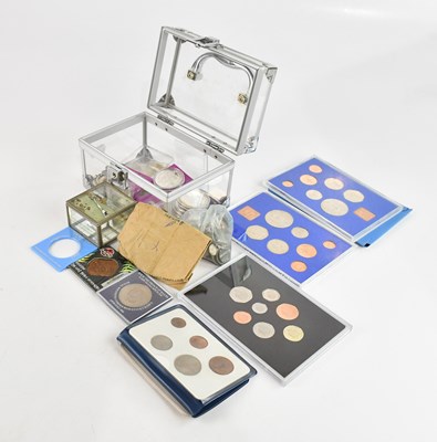 Lot 1162 - A miscellany of coins, to include a silver...