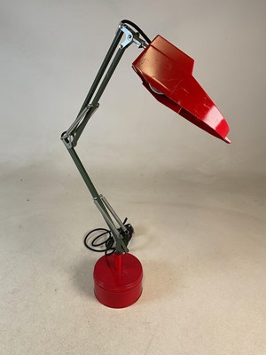 Lot 843 - An Anglepoise style magnifying light, on...