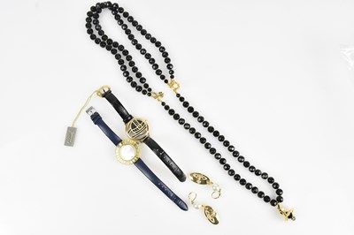 Lot 317 - VIVIENNE WESTWOOD; a gold tone Orb watch, with...