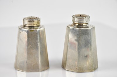 Lot 365 - A pair of 1940s Egyptian 900 grade silver salt...