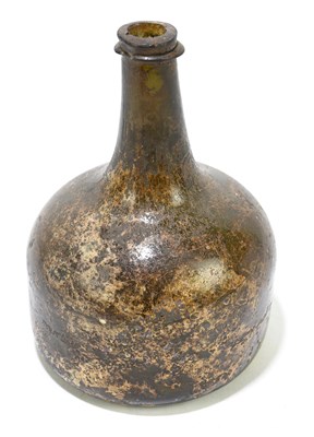 Lot 462 - A late 17th century green glass mallet shaped...