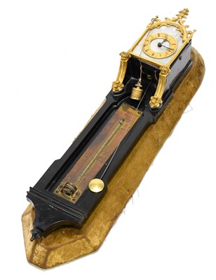 Lot 2641 - A 19th century combination timepiece and...