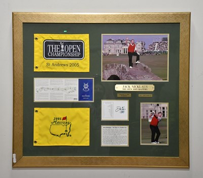 Lot 24 - GOLF INTEREST; a montage relating to Jack...