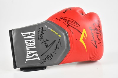 Lot 21 - BOXING INTEREST; an Everlast boxing glove with...
