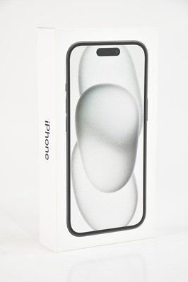 Lot 9 - A boxed unopened Apple iPhone 15.