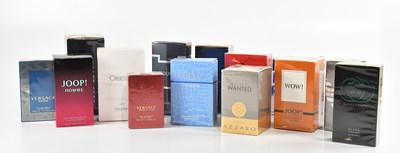 Lot 7 - Fourteen boxed aftershaves, including Versace,...
