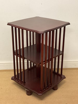 Lot 963 - A reproduction revolving bookcase, height 70cm,...
