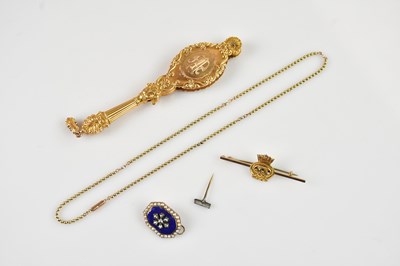 Lot 1351 - A Victorian seed pearl and rose cut diamond...