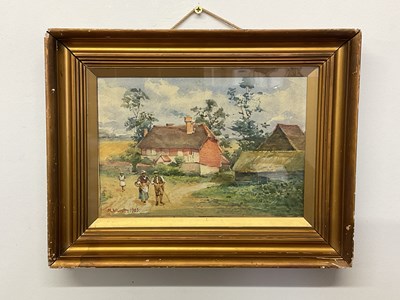 Lot 522 - M ELLIOTT (19th century, British); watercolour,...