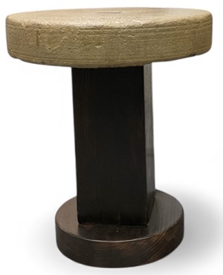 Lot 22 - A modern hand crafted stone topped circular...