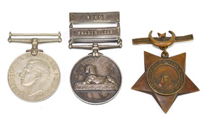 Lot 318 - A Victorian two piece medal group comprising...