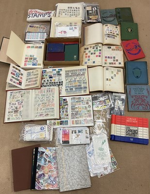 Lot 469 - STAMPS; a large quantity of world stamp albums,...