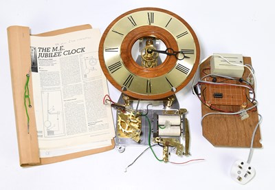 Lot 2646 - A modern M.E Jubilee clock, in need of assembly.