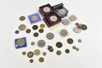 Lot 1137 - A Canadian silver dollar, 1964, mounted...