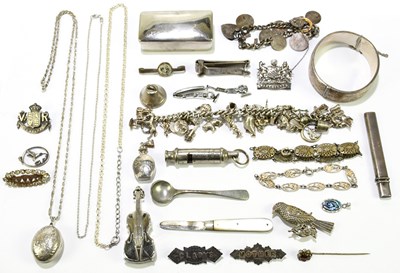 Lot 1456 - A quantity of assorted hallmarked silver white...