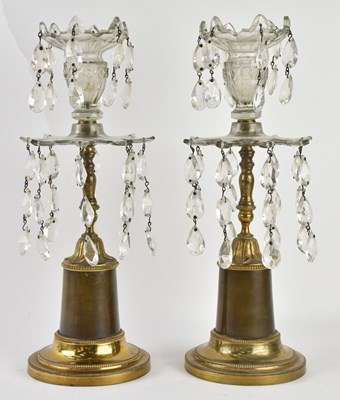 Lot 163 - A pair of early to mid 20th century brass cut...