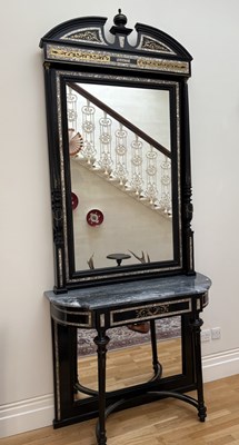 Lot 2 - An interesting late 19th century ebony, mother...