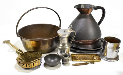 Lot 1043 - Two boxes of assorted plated items