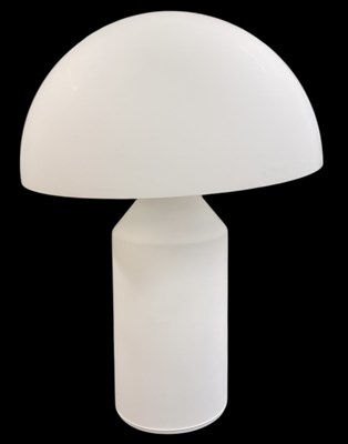 Lot 150 - OLUCE; a modern contemporary opaque frosted...