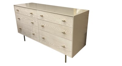 Lot 36 - A modern contemporary light grey and limed oak...