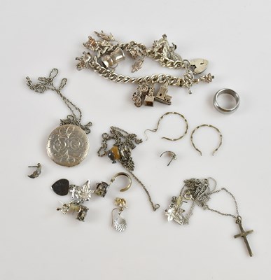 Lot 687 - A quantity of silver jewellery, including...