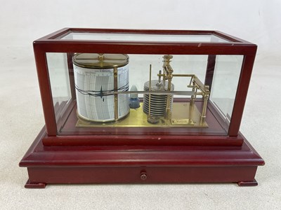 Lot 80 - HARRODS; a bevelled glass and wooden framed...