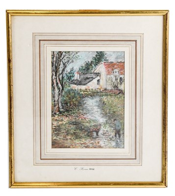 Lot 356 - IN THE MANNER OF CAMILLE PISSARO; pastel,...