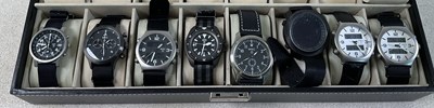 Lot 804 - MWC; eight various wristwatches including...