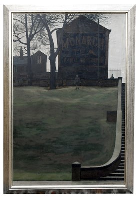 Lot 422 - DEREK WILKINSON (1929-2001); oil on board,...