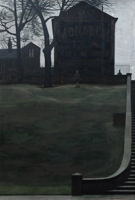 Lot 422 - DEREK WILKINSON (1929-2001); oil on board,...