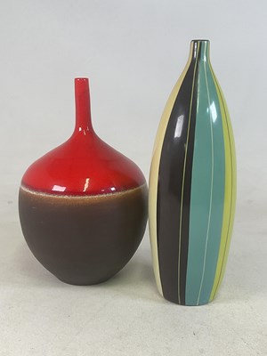 Lot 345 - A large red and brown glazed 1960s/70s...