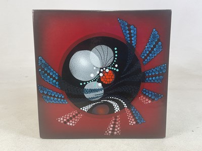 Lot 347 - ALAN CLARKE; a square sectioned plaque,...