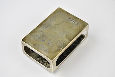 Lot 1272 - A late Victorian hallmarked silver match box...