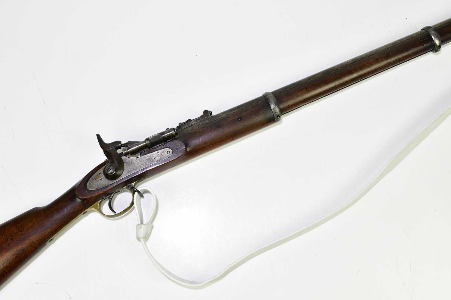 Lot 583 - An Enfield 1864 pattern three-band rifle,...