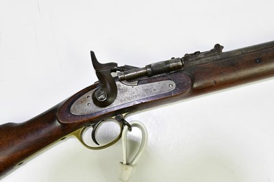 Lot 583 - An Enfield 1864 pattern three-band rifle,...