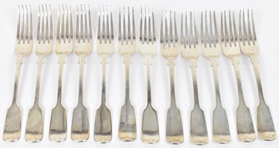Lot 748 - CHAWNER & CO; a set of six Victorian...