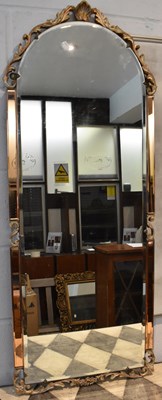 Lot 39 - An Art Deco style wall mirror set with four...