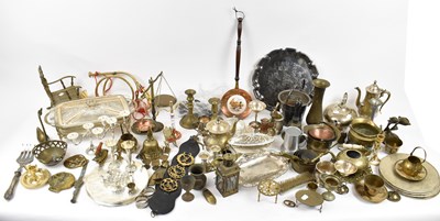 Lot 732 - A large quantity of metalware and silver...