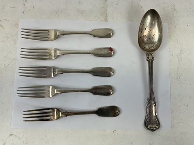 Lot 774 - A set of five Victorian hallmarked silver side...