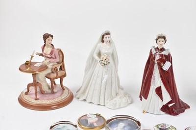 Lot 515 - Two Royal Worcester figurines of Queen...