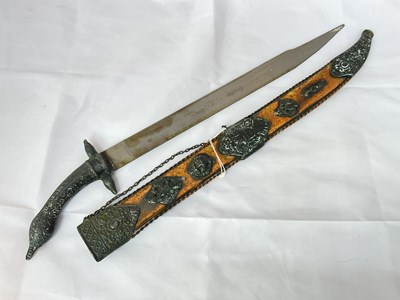 Lot 159 - A Balkan style sword with Greek markings and...