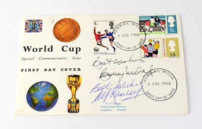 Lot 763 - A first day cover bearing the signatures of...