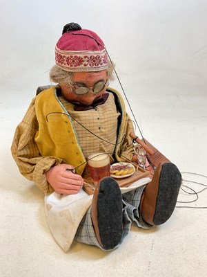 Lot 131 - A vintage puppet, 'The Innkeeper', modelled...