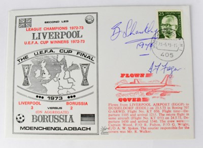 Lot 733 - LIVERPOOL FC; a first day cover bearing the...