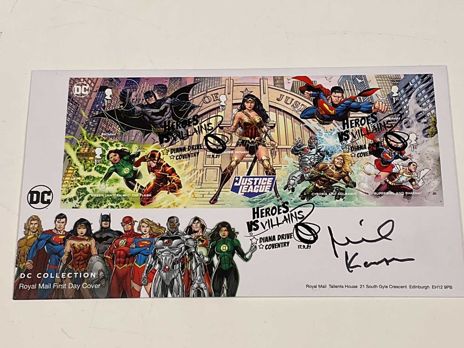 Lot 2170 - MICHAEL KEATON; a DC Collection Justice Legaue...