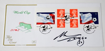 Lot 749 - DIEGO MARADONA; a first day cover bearing the...