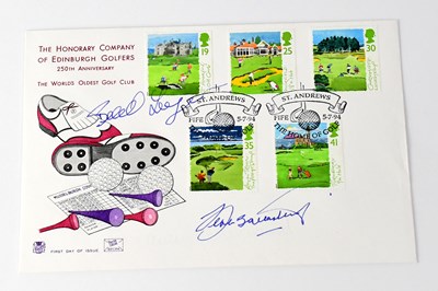 Lot 704 - GOLF; a first day cover bearing the signatures...