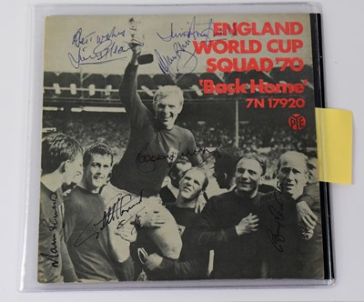 Lot 759 - WORLD CUP 1970; single, 'Back Home' 7N17920,...